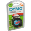 Dymo Originalband 91203 schwarz auf rot 12mm x 4m Plastik