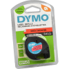 Dymo Originalband 91223 schwarz auf rot 12mm x 4m Plastik