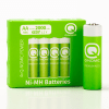 Aufladbare AA Akku-Batterien, Q-Nomic, 4 St. (NI-MH, 1.2V, 2000 mAh)