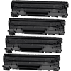 Kompatibles Toner 4er-Multipack ersetzt Canon 726 (3483B002) · Schwarz